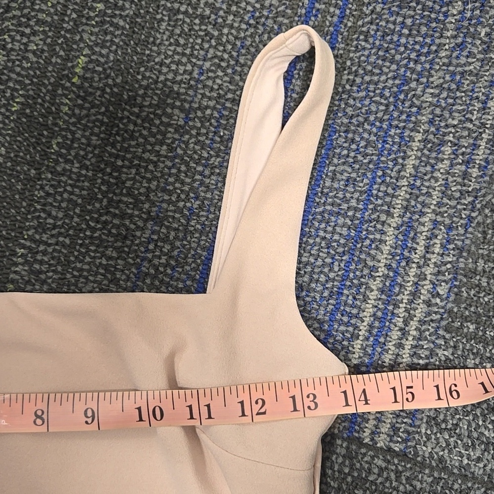 NOOKIE-NWT-Rendevous Mini Dress Sleeveless Square Neck Zip Stretch-Size Small - Picture 15 of 15